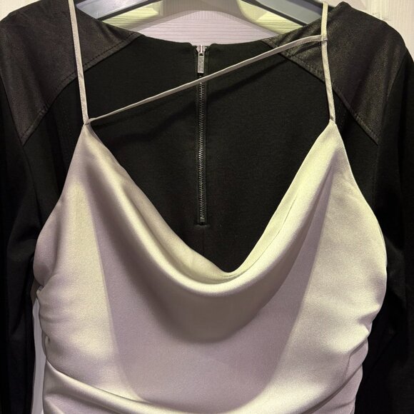 Abercrombie & Fitch Satin Cowl-Neck Top – Grey (Size M) - Picture 6 of 9